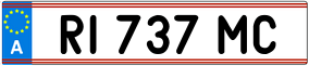 Trailer License Plate